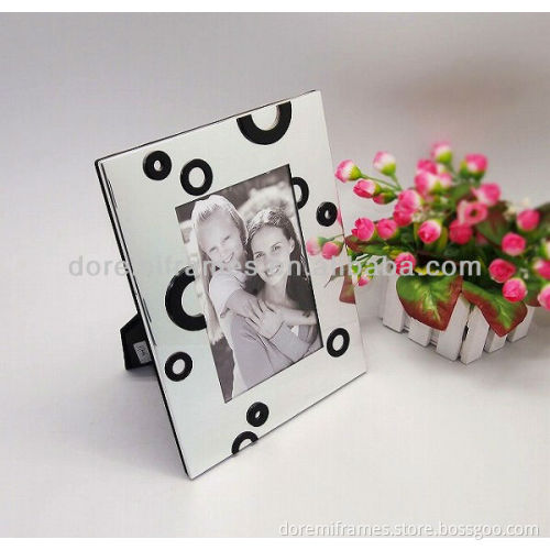 High polished aluminum photo frame mirror